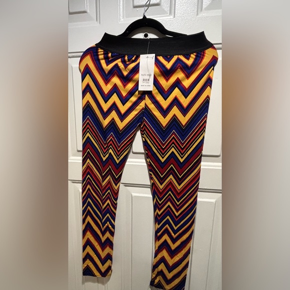 Pants - Colorful Chevron Patterned Pants